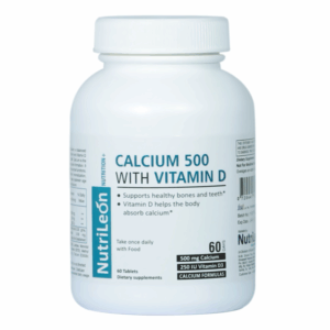 NutriLeon Calcium Vitamin D3 supplement Natural Mineral 60 Tablets