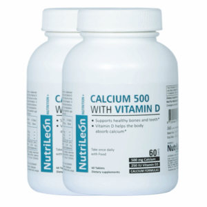 NutriLeon Calcium Vitamin D3 supplement Natural Mineral 120 Tablets