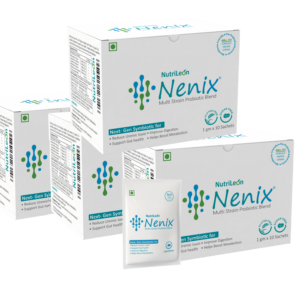 Nenix 40 Billion CFU Pre-Probiotic Sachet Pack of 4